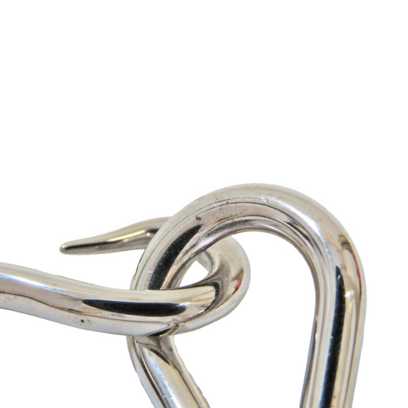 Hermes Jumbo Leather,Metal No Stone Bangle Brown,Silver - Picture 4 of 6